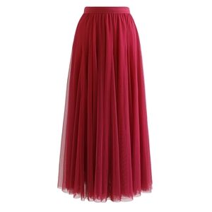 ChicWish Tulle maxi skirt